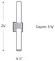 Nobel Two 24" CCT Glass LED Vanity Light