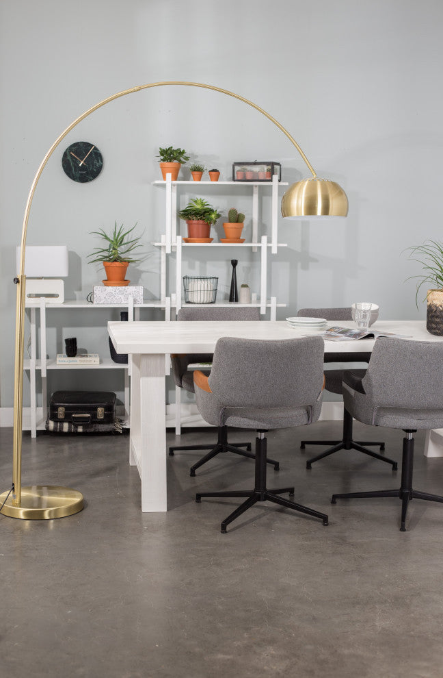 Gold Metal Arched Floor Lamp | Zuiver Bow