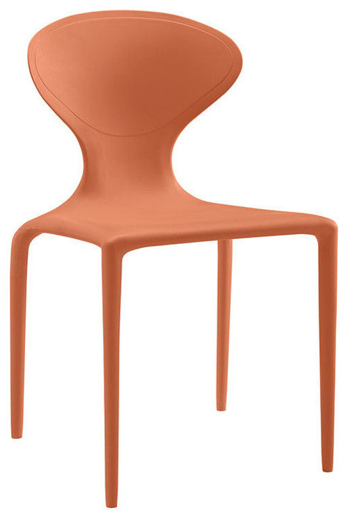 Modern Orange Draw Dining Side Chair