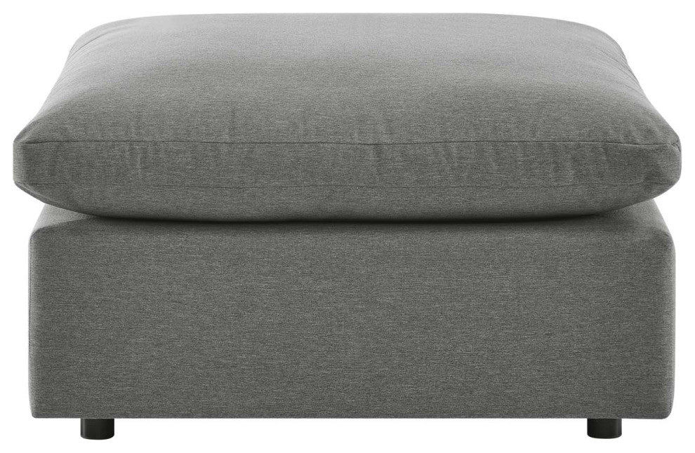 Commix 4-Piece Outdoor Patio Sectional Sofa Charcoal