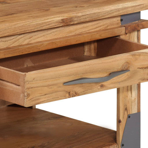 vidaXL Coffee Table End Table Accent Side Table Solid Wood Acacia 43.3 Inch