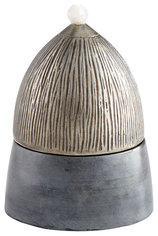 Cyan Medium Chestnut Candleholder 10209, Antique Nickel