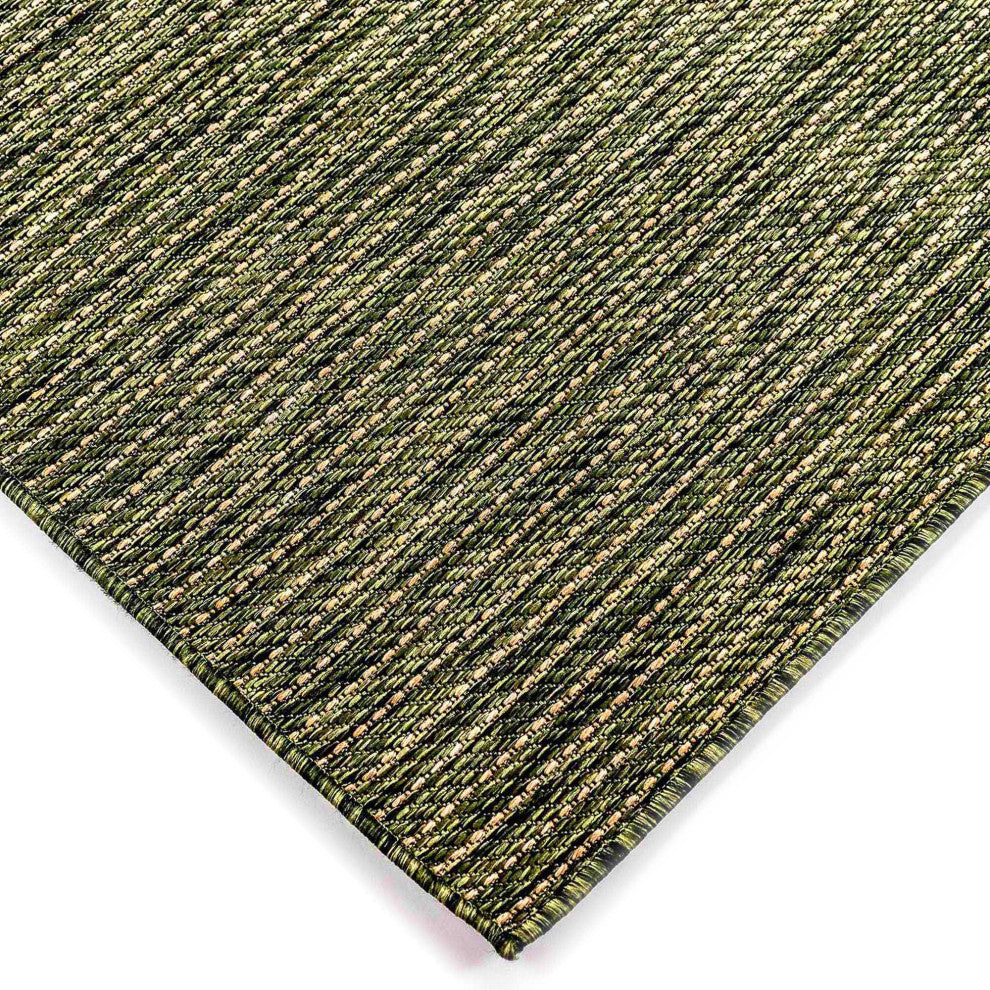 Carmel Texture Stripe Indoor/Outdoor Rug, Green, 4'10"x7'6"