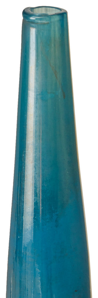 Madison Park Signature Aurora Blue and Bronze Decorative Glass Vases 3-piece set