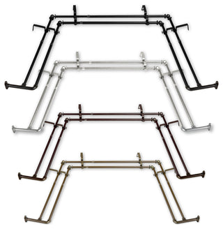 5/8" Blackout Double Bay Curtain Rod - Cocoa