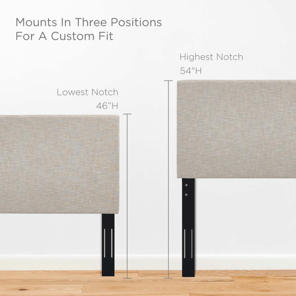 Taylor Full / Queen Upholstered Linen Fabric Headboard MOD-5880-BEI