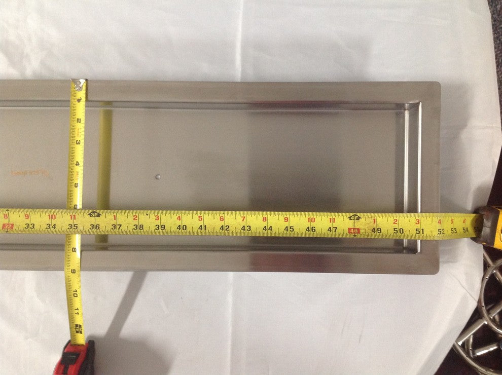 Pan50X7-1, Stainless 50"x7"x2" With Full 1 Lip