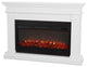 Real Flame Beau Amish Style Solid Wood Electric Fireplace in White