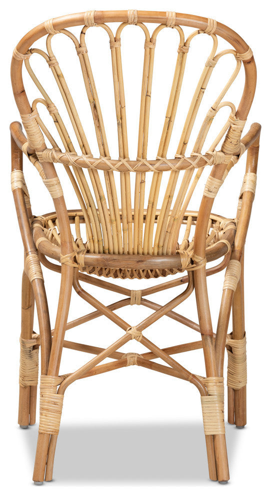 Bree California Coastal Rattan Dining Chair
