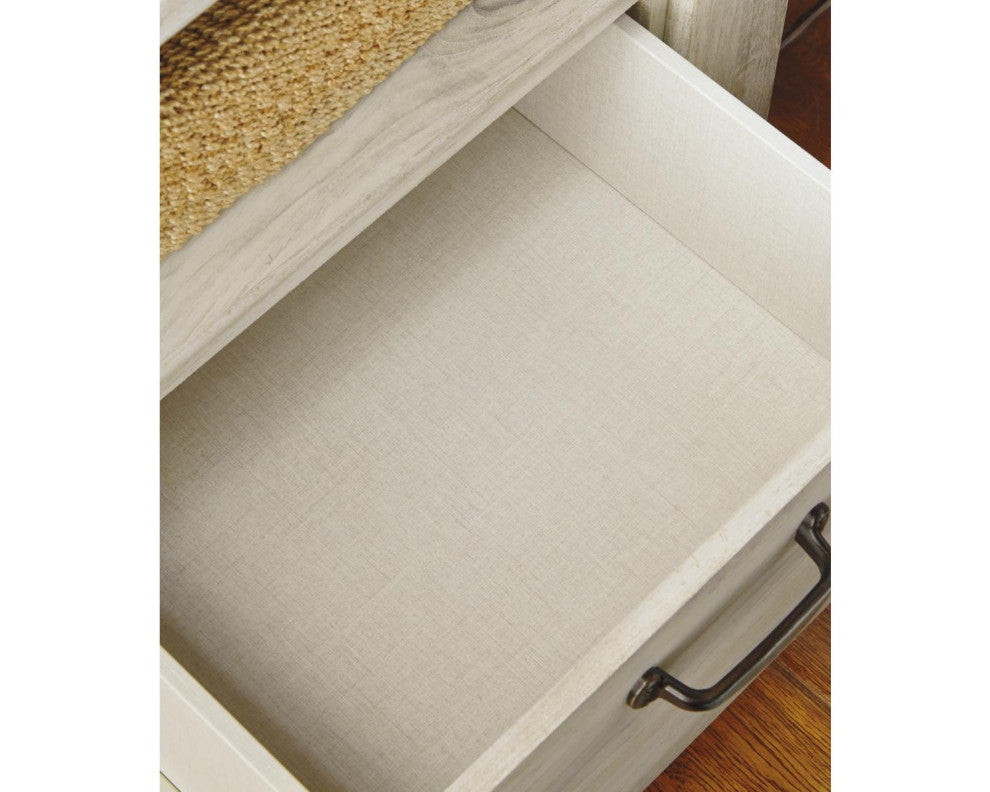 Bellaby Whitewash One Drawer Nightstand