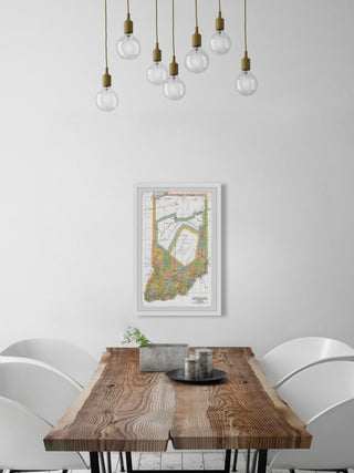 "Colored Indiana" Framed Painting Print, 24x36