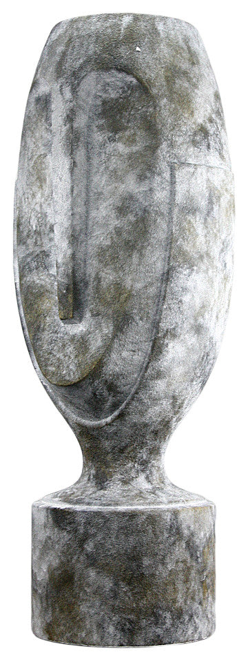 Stoic Polyresin Vase, Stone, Large