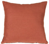 Pillow Decor - Tuscany Linen 18 x 18 Throw Pillows, Sienna