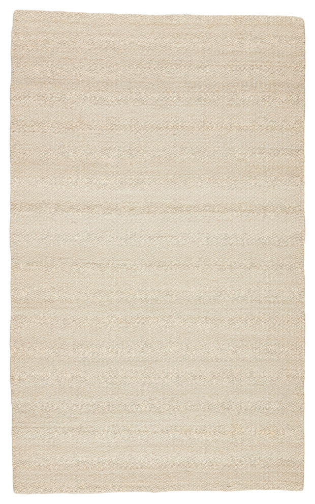 Jaipur Living Hutton Natural Solid White Area Rug, 2'6"x12'