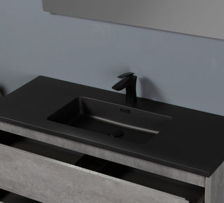 Bridgeport Wall Mounted Vanity Set With Cabinet and Integrated Basin, 48"