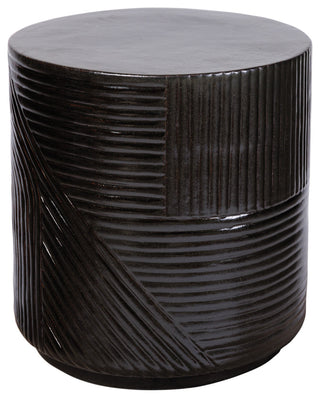 Serenity Ceramic Textured Patio Stool