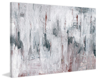 "Hues of Alabaster" Painting Print, Wrapped Canvas, 45"x30"