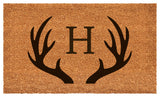 Calloway Mills Antler Monogram Doormat, 36"x72", Letter H