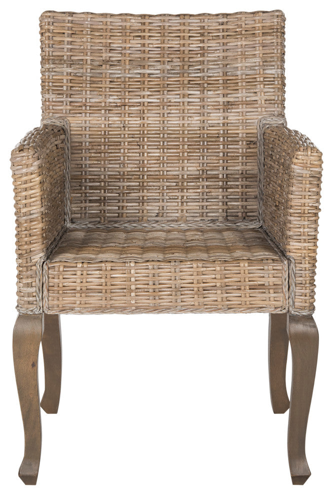 Safavieh Armando Wicker Dining Chairs, Set of 2, Natural