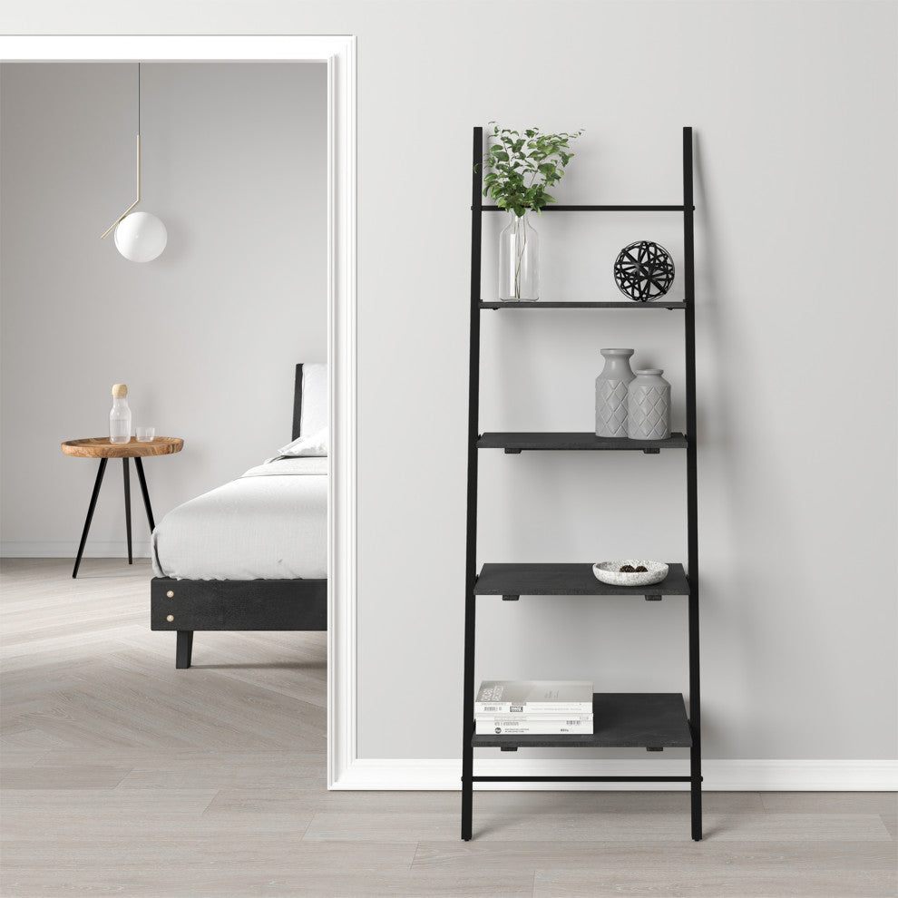 Claret Ladder Shelf, Black