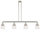INNOVATIONS 214-SN-G513 4-Light Island Light Brushed Satin Nickel