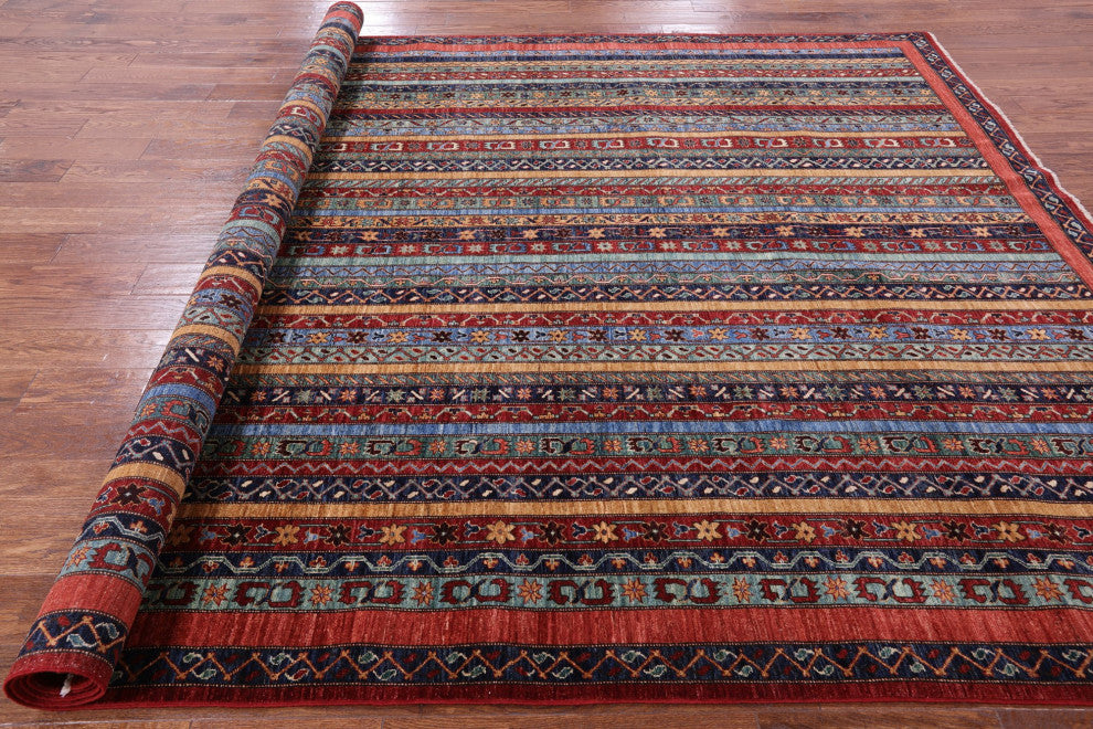 8' 4" X 11' 8" Hand-Knotted Persian Gabbeh Shall Rug Q5014