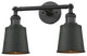 2-Light Addison Bath Fixture, Matte Black