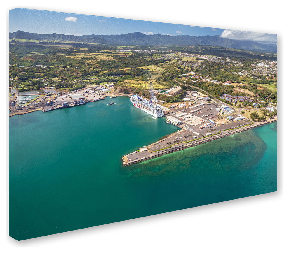Pierre Leclerc 'Nawiliwili Harbor' Canvas Art, 19x12