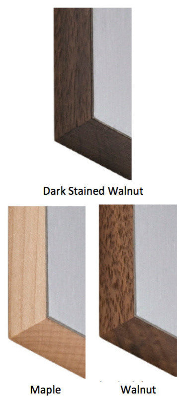 Tersus LED Wall Sconce, Maple, Metal Plate: Brushed Aluminum