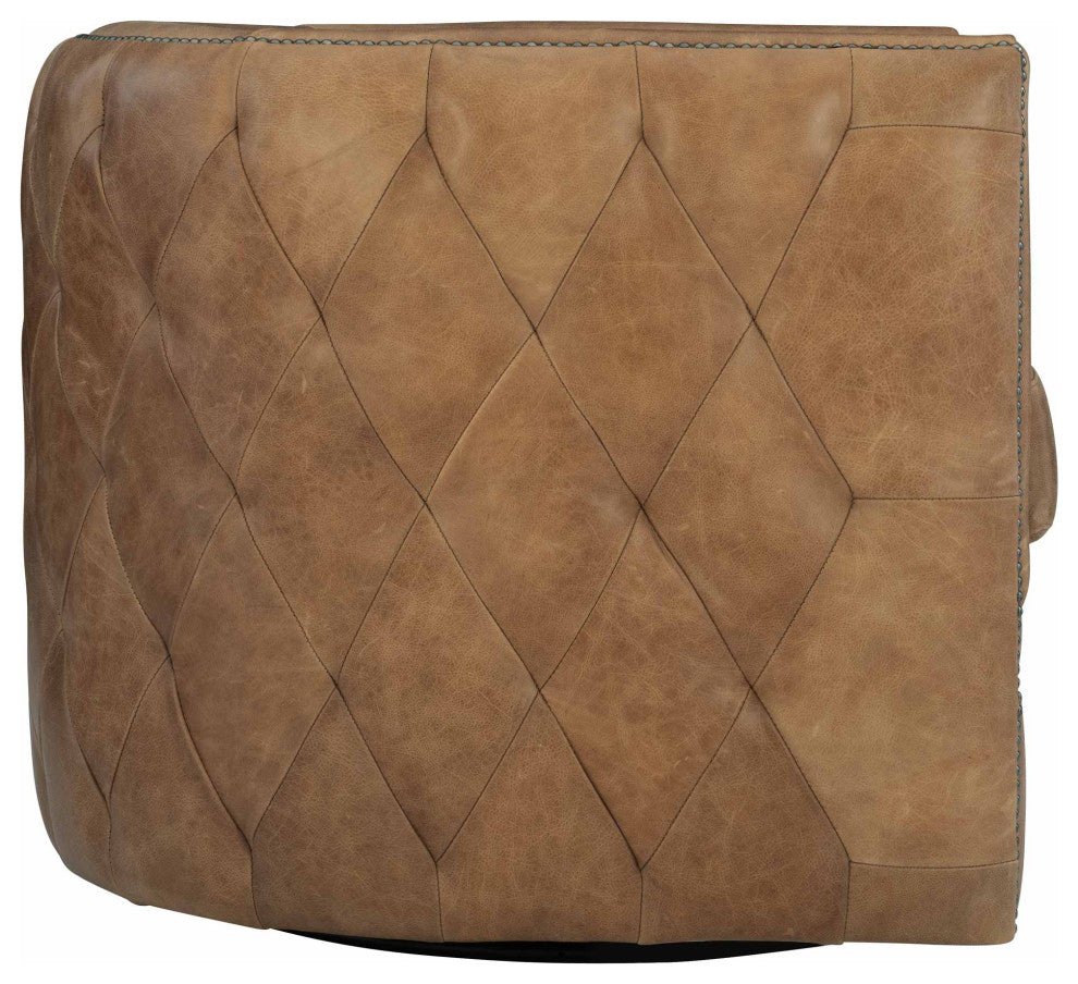 Bernhardt Palazzo Leather Swivel Chair