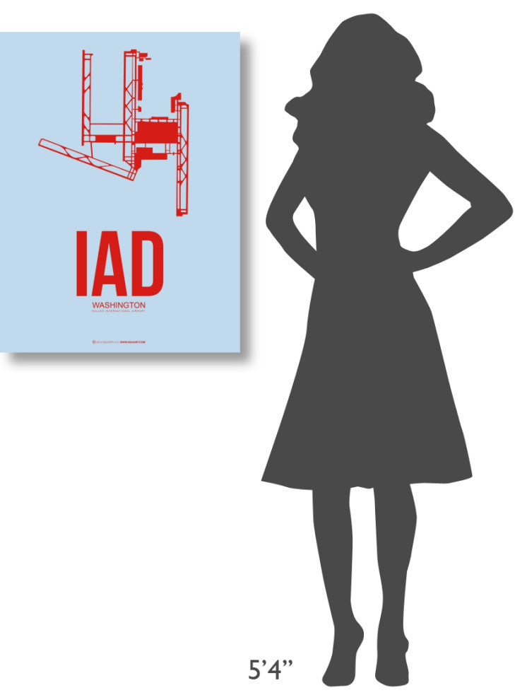 "IAD Washington Poster 2" Fine Art Print