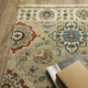 Fabienne Floral Panel Indoor Tan/Multi Area Rug, 7'10"x10'10"