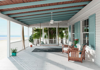 Hunter 72" Solaria Fresh White Ceiling Fan, LED Light Kit, Wall Control