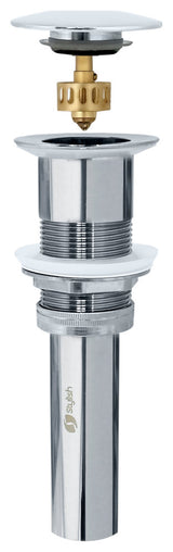 STYLISH Polished Chrome Pop-Up Bathroom Sink Drain without Overflow