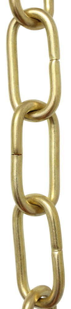 RCH Hardware Brass Standard Link Chandelier Chain, 3', Acid Dipped, U80