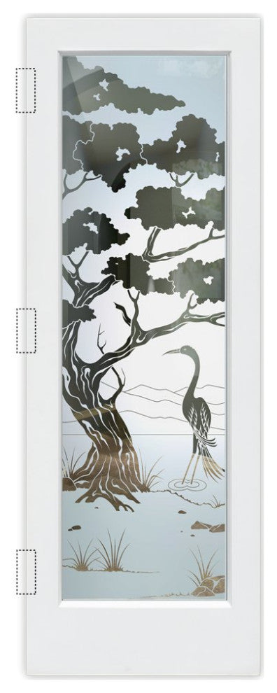 Interior Prehung Door or Interior Slab Door - Bonsai Egret - Primed - 28" x...