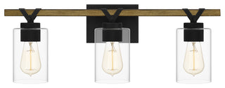Quoizel DEVN8624 Devon Court 3 Light 24"W Bathroom Vanity Light - Matte Black