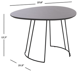 Safavieh Brooks Side Table, Dark Grey/Black