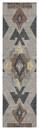 Machine Washable Indoor/Outdoor Chantille ACN1882 Taupe 2'3" x 7'6" Runner Rug