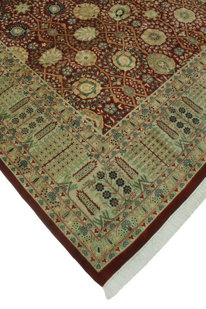 Pak-Persian Kobra Burgundy/Gray Rug, 8'10x11'9