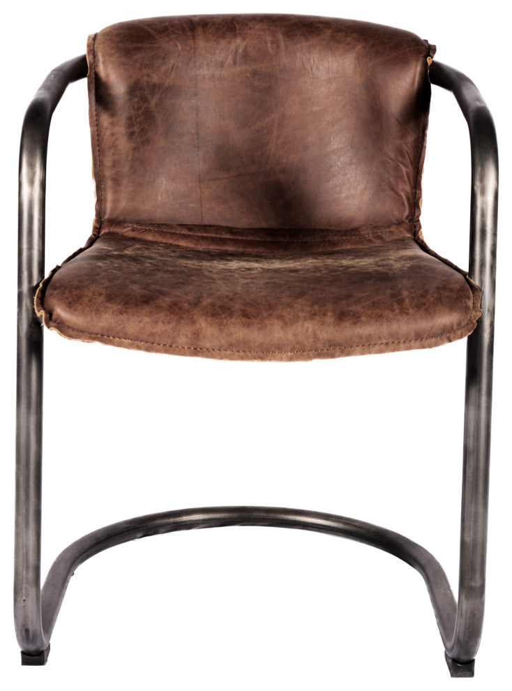 Industrial Benedict Dining Chair Light Brown - M2 - Brown