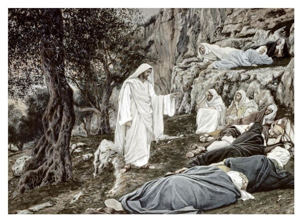 "Jesus Commands his Disciples to Rest" Print by James Tissot, 32"x24"