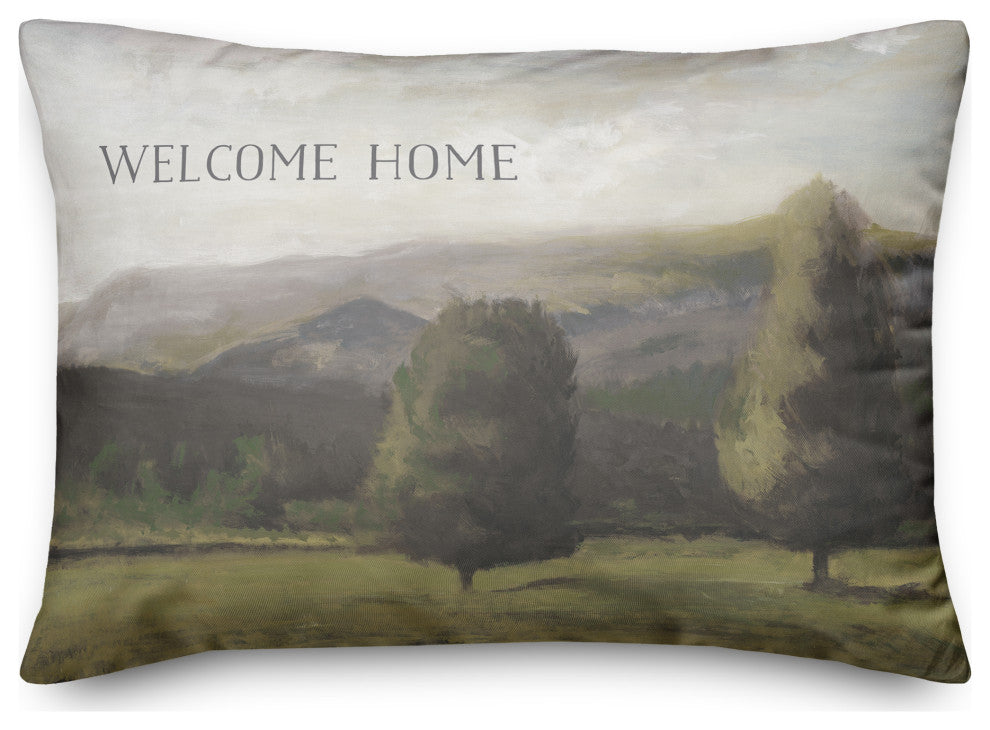 Welcome Home Landscape 14"x20" Spun Poly Pillow