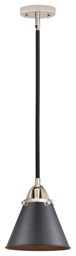 Appalachian Mini Pendant, Black Polished Nickel, Matte Black, Matte Black