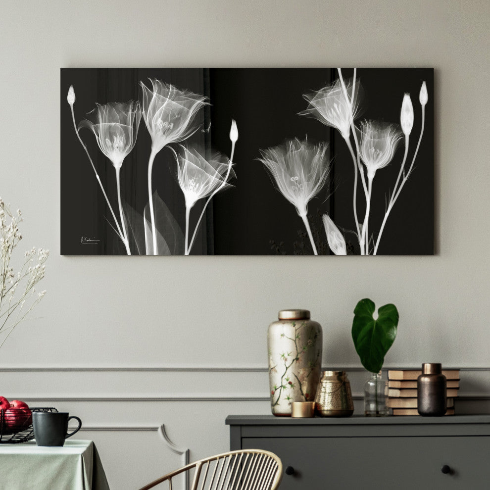 "Gentian Xray" Frameless Free Floating Panel Graphic Wall Art, 24"x48"