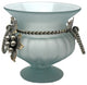 Grape Vine Wrought Iron and Glass Jardiniere