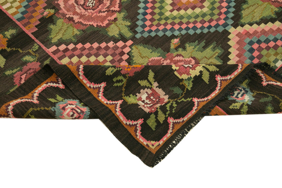 Rug N Carpet - Handmade Moldovan 6' 4'' x 9' 6'' Unique Flatweave Kilim Rug