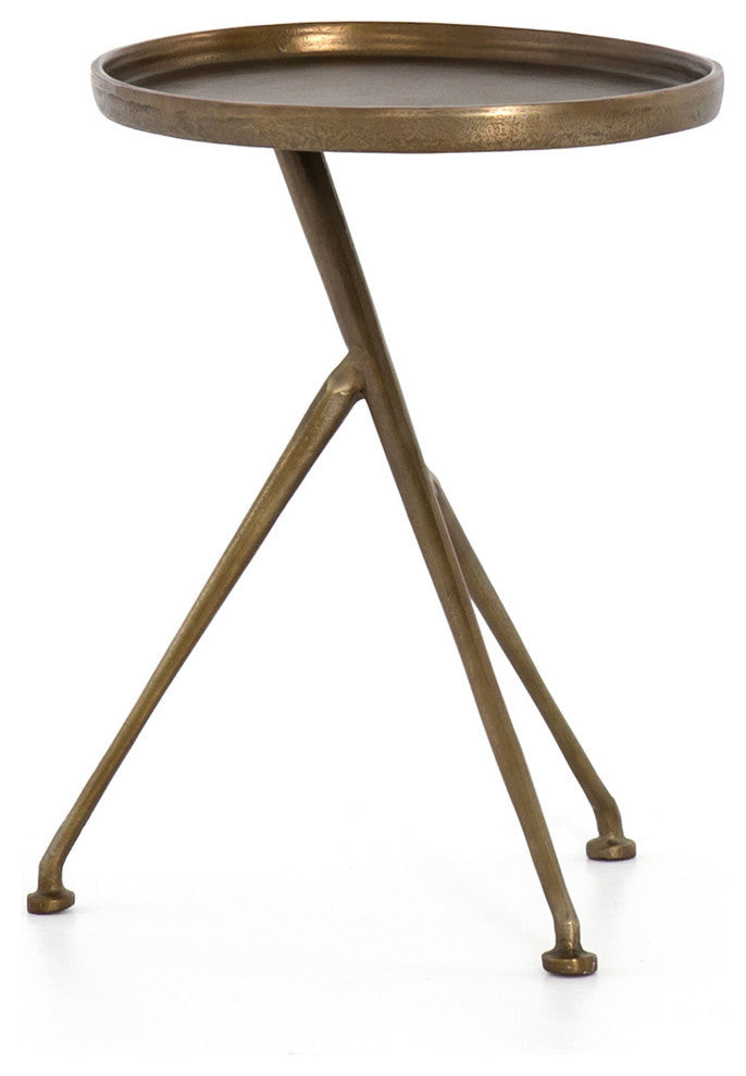 Schmidt Accent Table-Raw Antique Brass