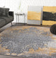 Abani Laguna LAG160A Yellow and Grey Abstract Area Rug