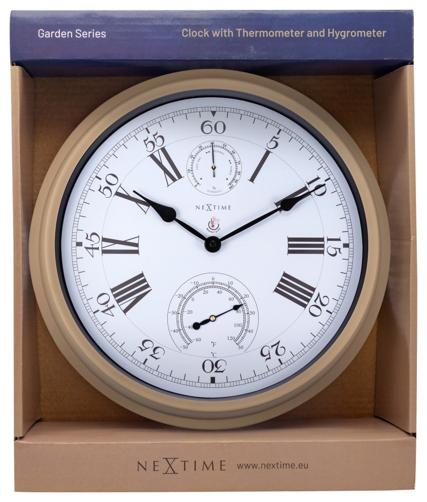 Hyacinth Outdoor Weather Station Wall Clock